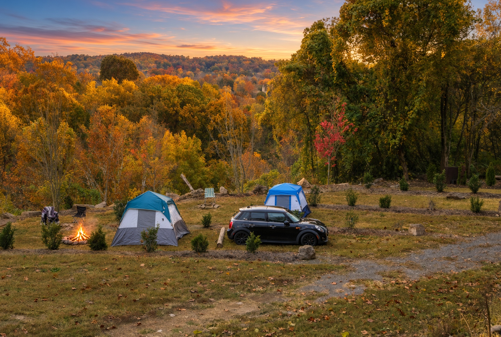 camp at Camp Quarry Trails